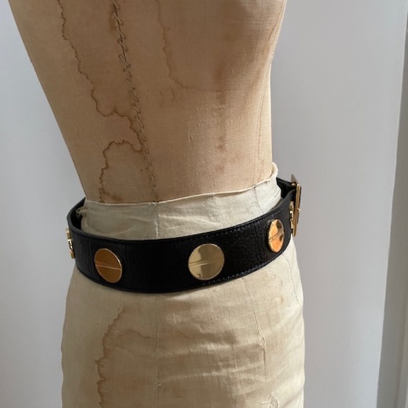 CC Skye Gold Flat Disc Hardware Black Belt main image 5